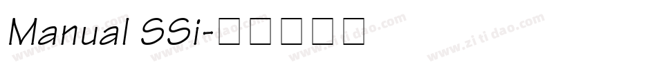 Manual SSi字体转换